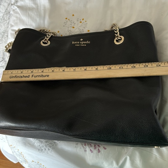 COPY - Kate Spade Pebbled leather Chain handbag black great condition - Picture 11 of 13